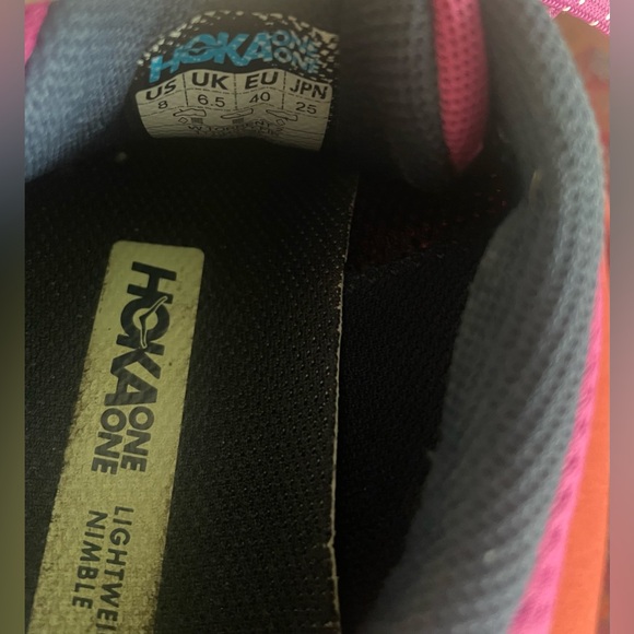HOKA ONE ONE Women’s Size 8 Trail Running Shoes Pink  Lightweight Cushioned - Picture 4 of 10